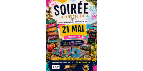 After Work Jeux de Société – Panasia CAP3000 Édition du 21 mai
